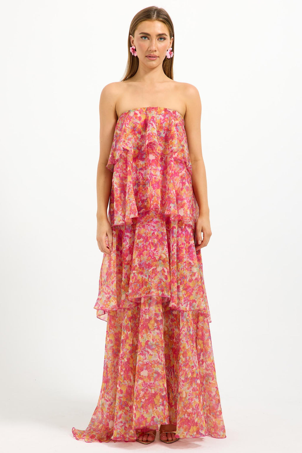 Marli Tiered Maxi Dress in Spectrum