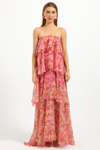 Marli Tiered Maxi Dress in Spectrum