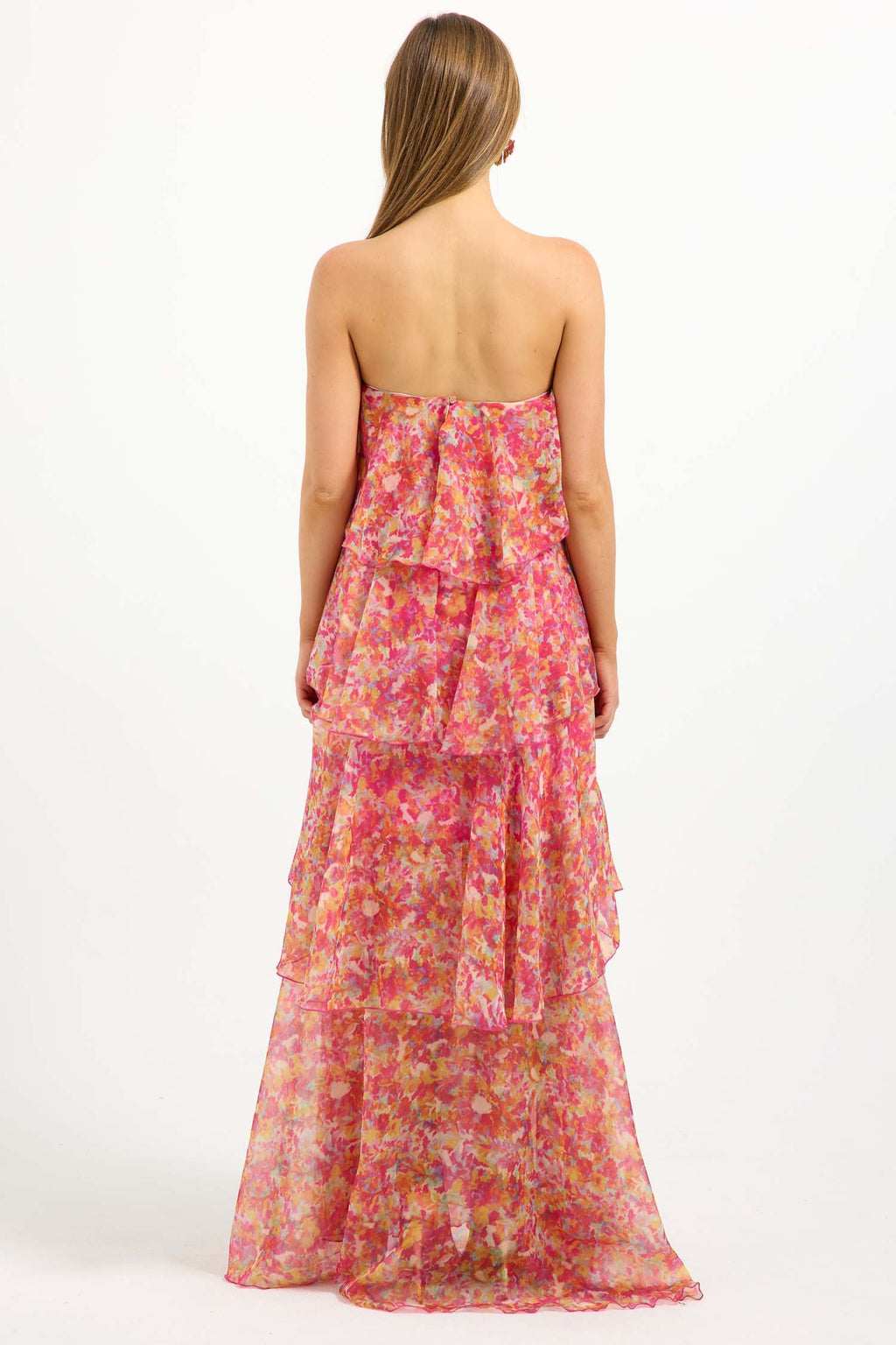 Marli Tiered Maxi Dress in Spectrum