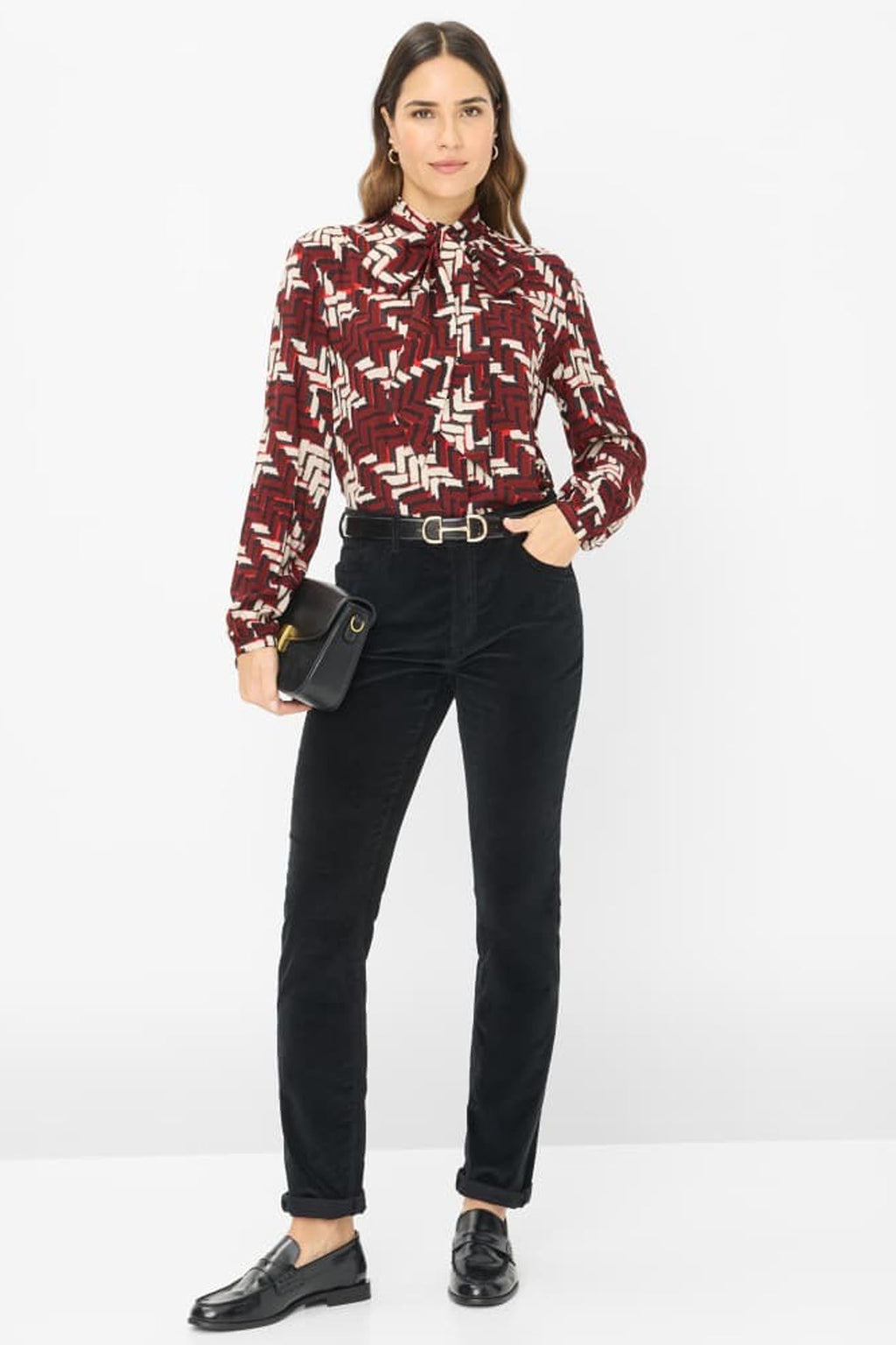 Mary Regular-Fit Pants in Black