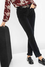 Mary Regular-Fit Pants in Black
