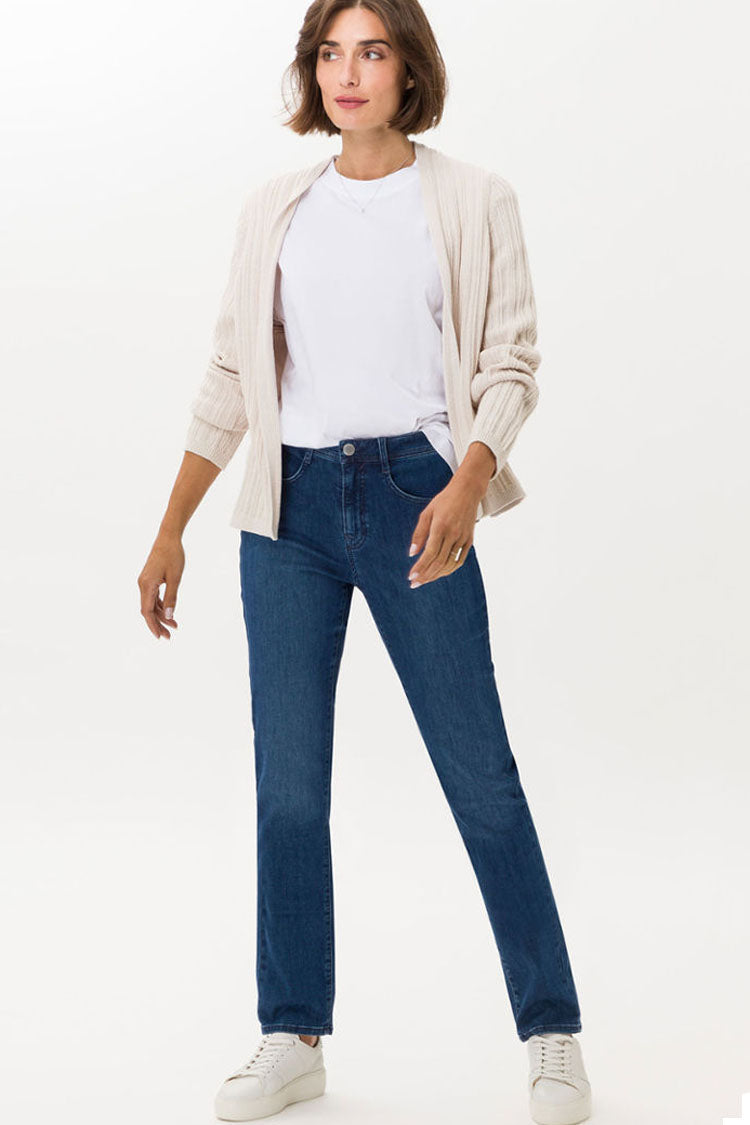 Mary Straight Leg Jeans in Used Regular Blue