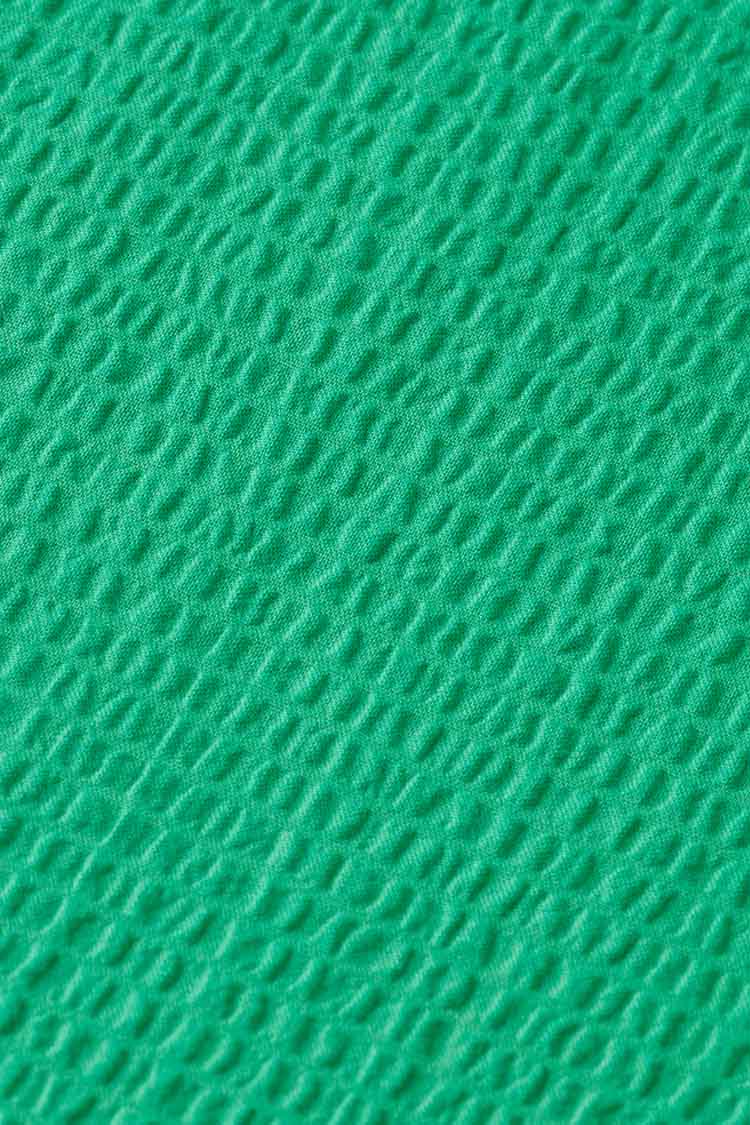 Maxi Dress w Smock Detail in Scuba Green | FINAL SALE