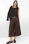 Melli S Extra Wide Leg Pant in Coffee
