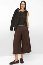Melli S Extra Wide Leg Pant in Coffee