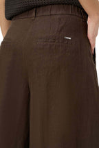 Melli S Extra Wide Leg Pant in Coffee