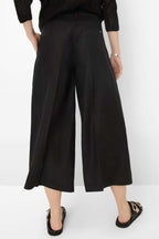 Melli S Wide Chino Pants in Black