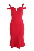 Mia Midi Dress in Flamingo | FINAL SALE