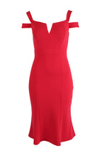 Mia Midi Dress in Flamingo | FINAL SALE