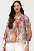 Michaella Peasant Blouse in Avelar