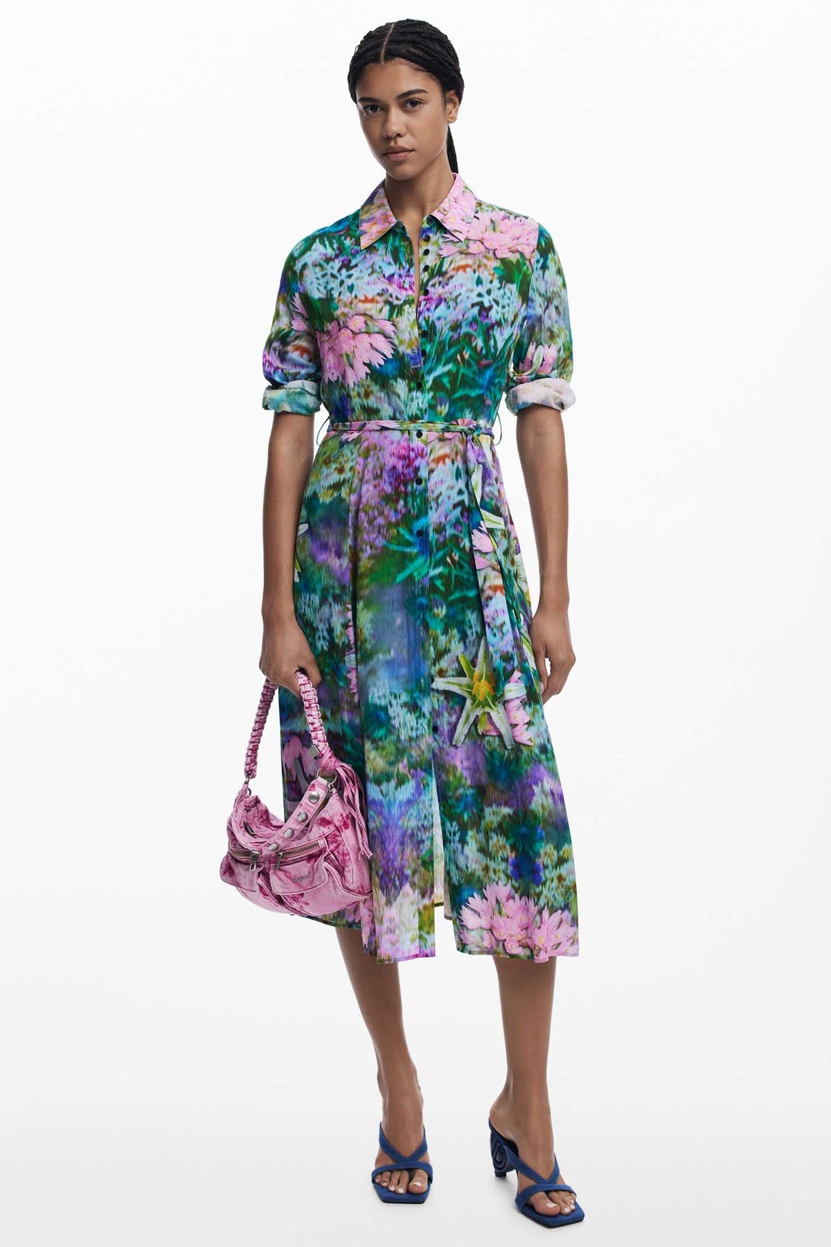 Mili Collared Dress in Amarillo