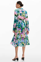 Mili Collared Dress in Amarillo
