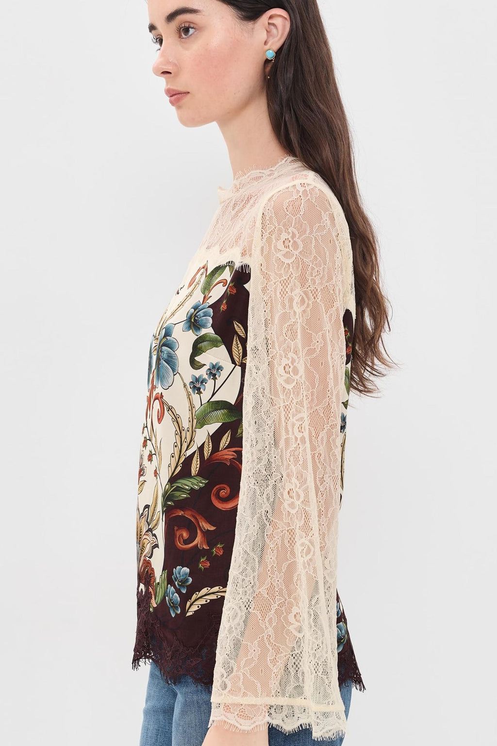 Millena Winter White Long Sleeve Blouse