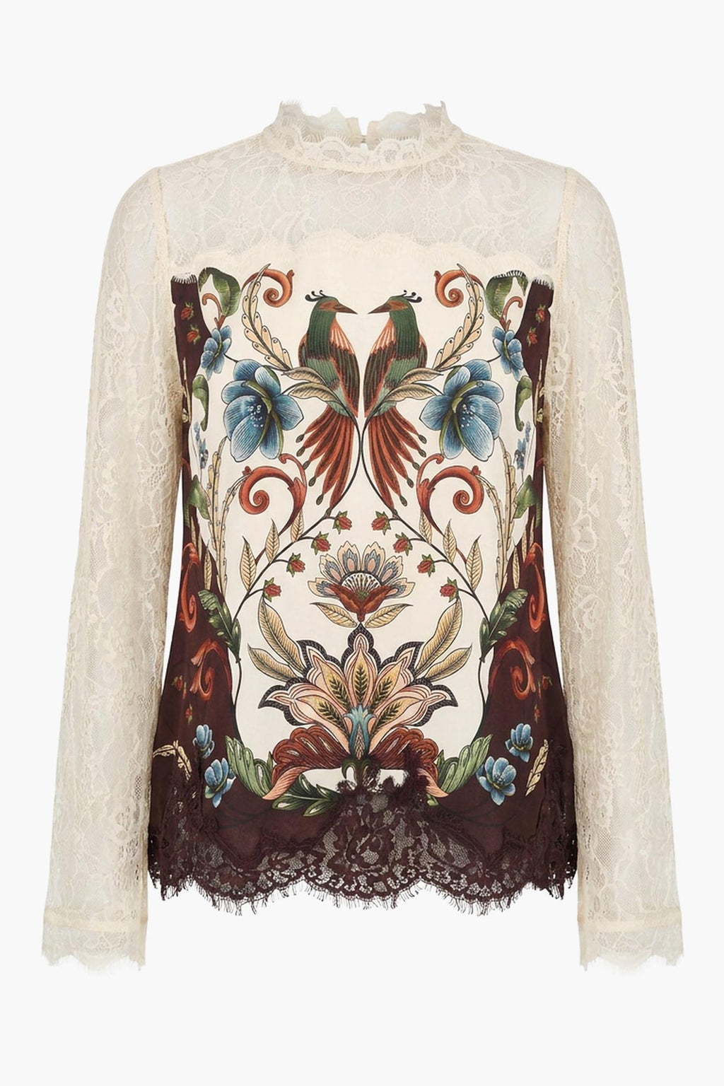 Millena Winter White Long Sleeve Blouse