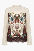Millena Winter White Long Sleeve Blouse