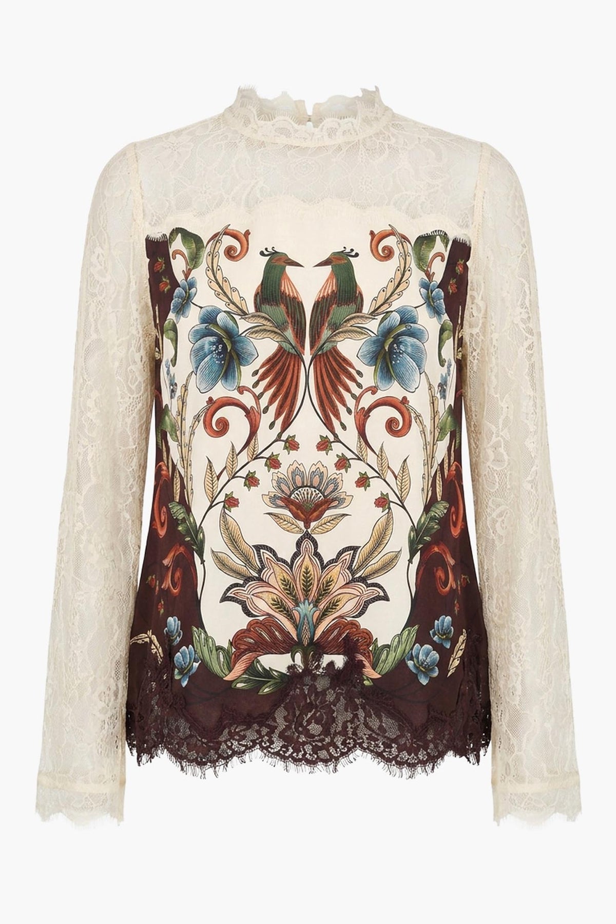 Millena Winter White Long Sleeve Blouse