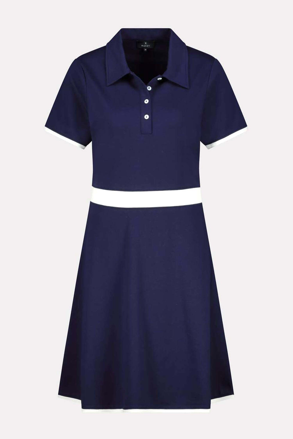 Mini Polo Dress w Contrast Stripe