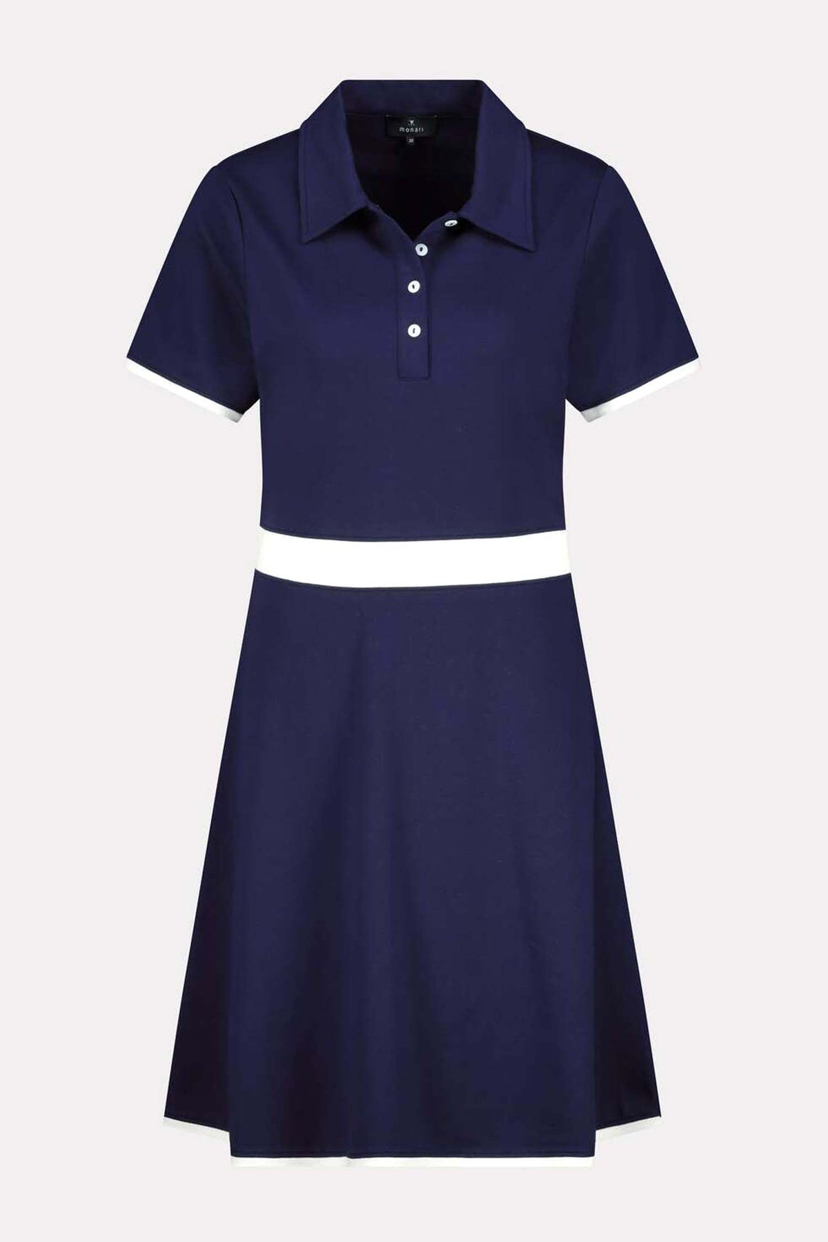 Mini Polo Dress w Contrast Stripe