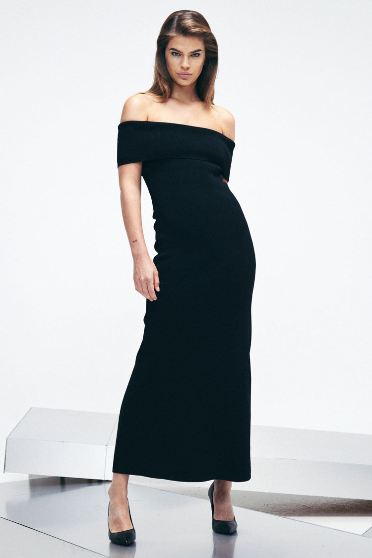 Monaco Off Shoulder Midi Dress | FINAL SALE