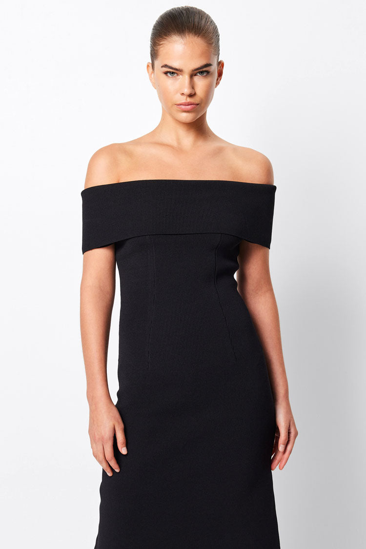 Monaco Off Shoulder Midi Dress | FINAL SALE
