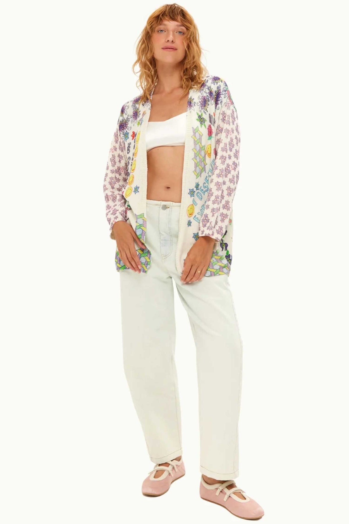 Mykonos Printed Cardigan in Markers