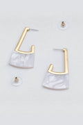 Nanu Earring in Pearlescent White