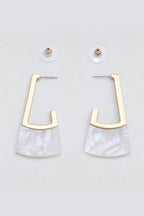 Nanu Earring in Pearlescent White