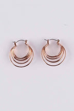 Nina Hoop Earring in Rose Gold Accessories Peter Lang 