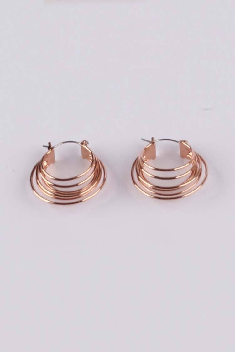 Nina Hoop Earring in Rose Gold Accessories Peter Lang 