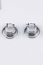 Nina Hoop Earring in Silver Accessories Peter Lang 