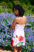 Olivia Mini Dress in Baby Rose