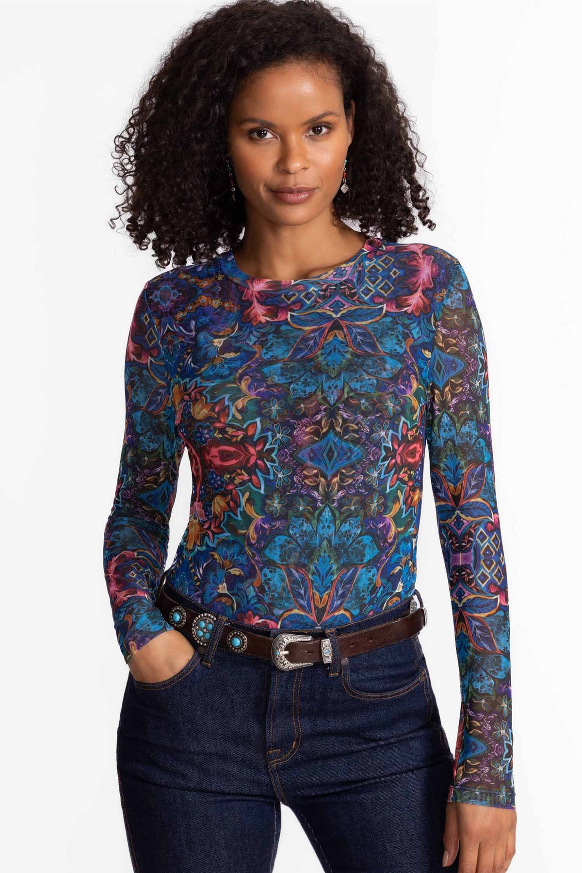 Ottalie Natalie LS Mesh Tee