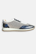 Paget Jewelled Sneakers in Silver White