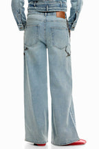 Paint Denim Jeans in Medium Wash
