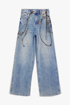 Paint Denim Jeans in Medium Wash