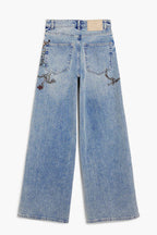 Paint Denim Jeans in Medium Wash