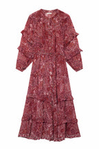 Paquita Dress in Red Mirage