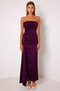 Paulina Maxi Dress in Plum