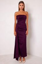 Paulina Maxi Dress in Plum