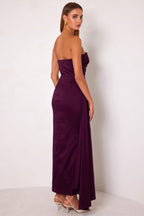 Paulina Maxi Dress in Plum
