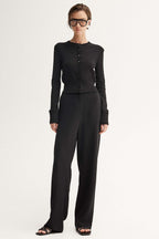 Penny Knit Cardigan in Black