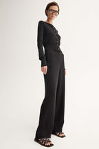 Penny Knit Cardigan in Black