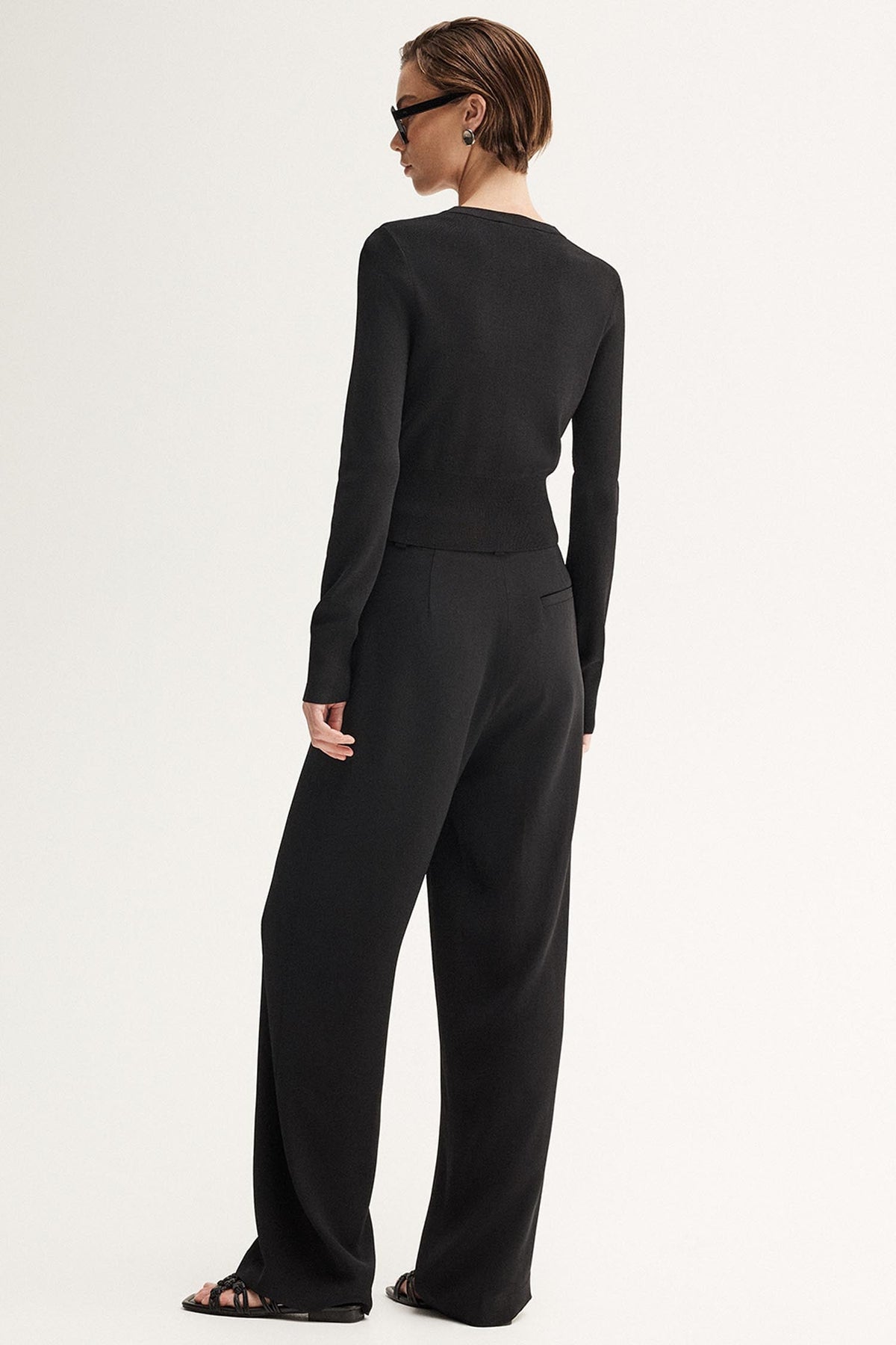 Penny Knit Cardigan in Black