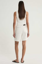 Perkins Denim Short in Ivory