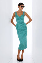 Philippa Shift Dress in Jade