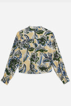 Pin Tuck L/S Shirt in Lucky Bandana Multi Parsnip