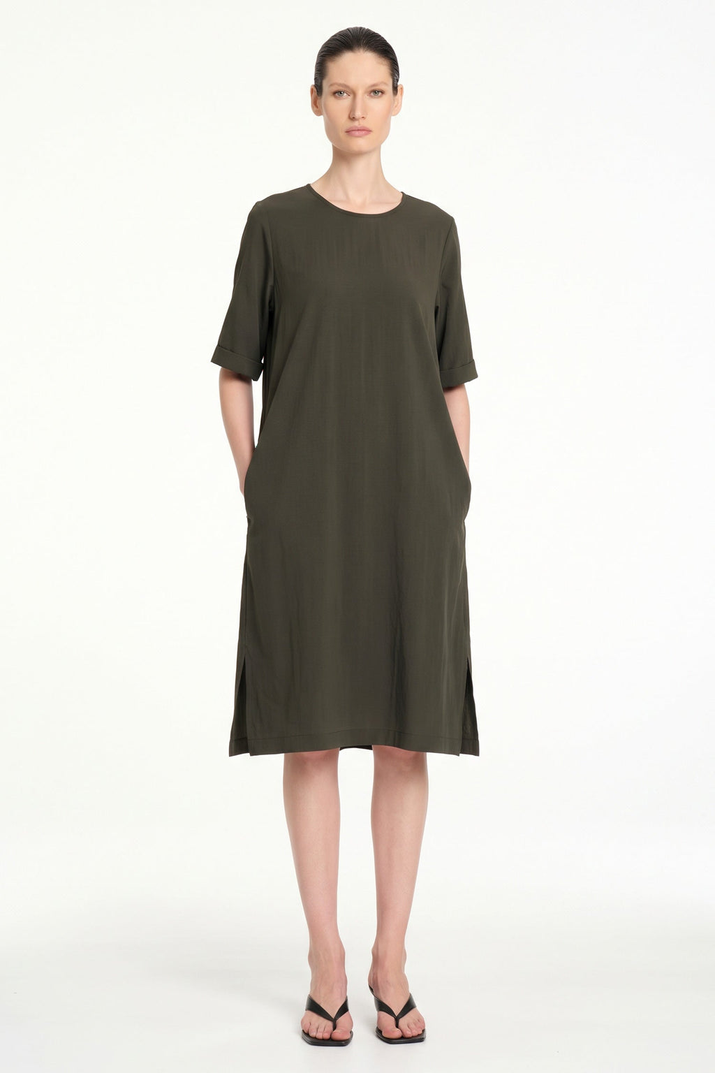 Plaza Dress in Bark