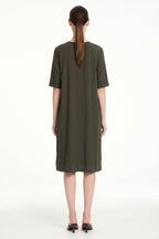 Plaza Dress in Bark