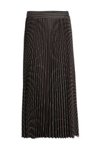 Take a Pleat Skirt in Black Pinstripe | FINAL SALE