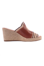 Poppsy Leather Wedges in Tan
